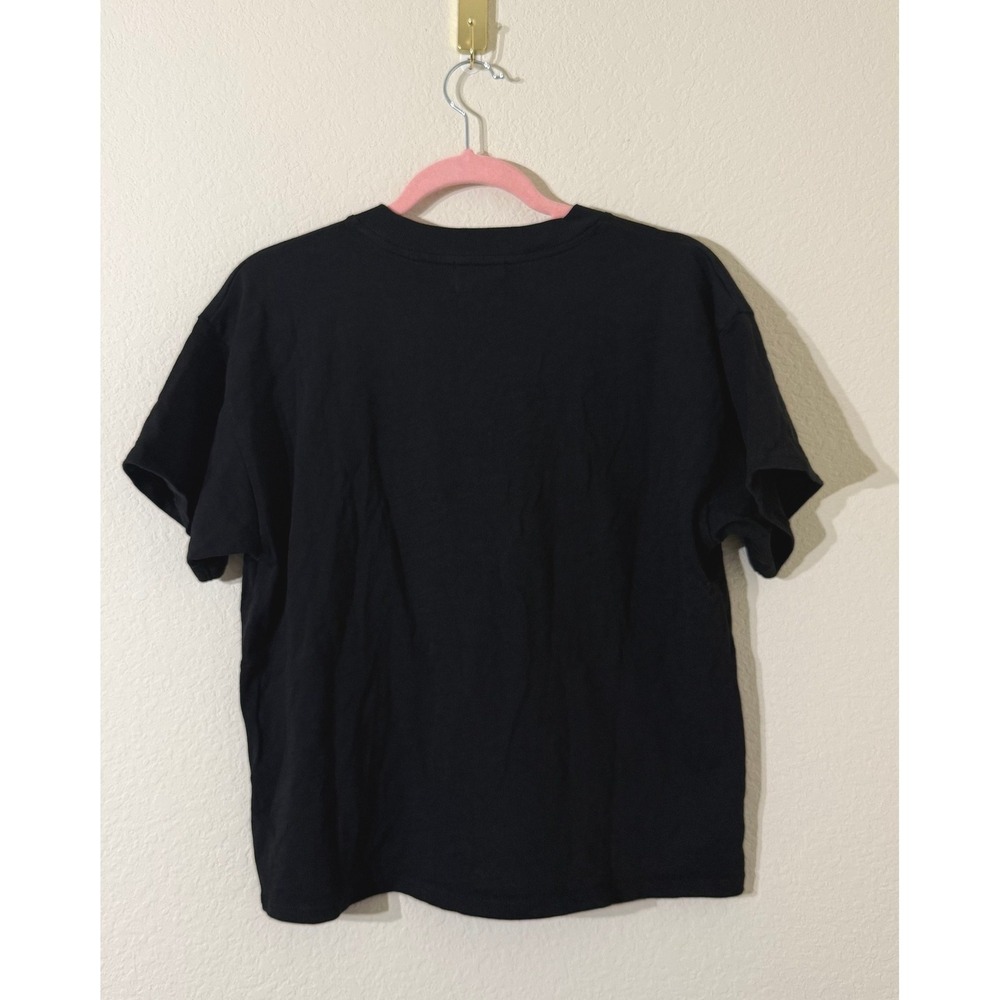 Nation Ltd Black Basic Crew Neck Short Sleeve Cot… - image 2